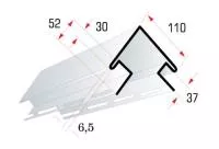 наружный угол «Альта-Профиль» для сайдинга «Blockhouse», персиковый