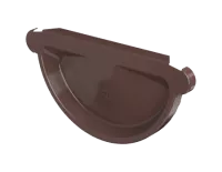 ТН МВС 125/90 мм заглушка желоба универсальная, коричневый