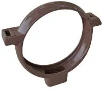 Хомут трубы, ПВХ, серия Элит, цвет Коричневый