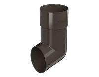 ТН ПВХ 125/82 мм, слив трубы, темно-коричневый, шт.