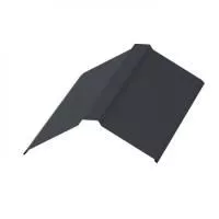 Планка конька плоского (190*190), NormanMP 0.5мм  RAL 7024 2м