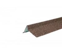 Планка торцевая Технониколь правая с гранулятом (Коричневый) 1,25 м.