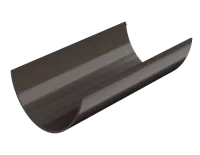 ТН ПВХ 125/82 мм, водосточный желоб пластиковый (1,5 м), темно-коричневый, шт.