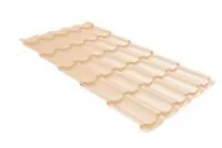 Металлочерепица квинта плюс Grand Line 0,5 Satin RAL 1015 светлая слоновая кость