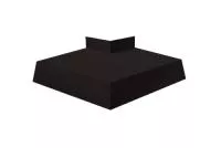 Угол отлива внешний 250 0,5 GreenCoat Pural BT, matt с пленкой RR 33 черный (RAL 9005 черный)