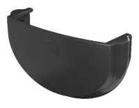 ТН ОПТИМА 120/80 мм, заглушка желоба, черный, шт.