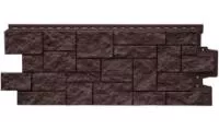 Фасадная панель Grand Line Дикий камень Classic шоколадный