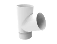 ТН МАКСИ 152/100 мм, тройник водосточной трубы, снежно-белый, шт.