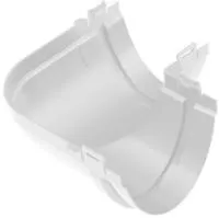 Угол жёлоба 90°, ПВХ, серия Стандарт, цвет Белый