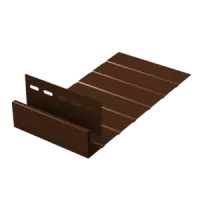 КОРИЧНЕВЫЙ J-фаска ветровая к сайдингу (3,05 м) 10шт/уп