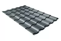 Металлочерепица кредо 0,5 Satin Matt RAL 7016 антрацитово-серый