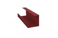 Планка угла внутреннего составная нижняя 0,45 PE с пленкой RAL 3009 оксидно-красный
