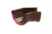 Угол желоба 135 град.Дизайн 135 ПВХ Grand Line шоколадный (RAL 8017