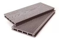 Террасная доска ДПК Grand Line 140мм вельвет и тиснение под дерево Шоколад 4м