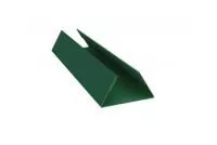 Планка стыковочная составная нижняя 0,5 Satin с пленкой RAL 6005 зеленый мох