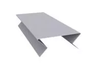 Планка угла внешнего составная нижняя 0,45 PE с пленкой RAL 7004 сигнальный серый