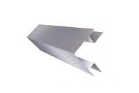 Планка угла внешнего сложного Экобрус 0,5 Satin с пленкой RAL 7004 сигнальный серый