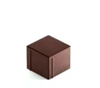 Тротуарная плитка Steingot Сити 80 из серого цемента с полным прокрасом квадрат темно-коричневая 100х100х80 мм