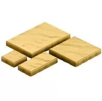 Тротуарная плитка Steingot Грандо из белого цемента с полным прокрасом желтая мультиформат