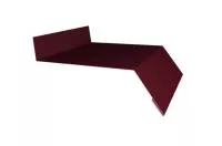 Отлив оцинкованный 100 мм RAL 7024 красное вино 2м