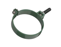 ТН ПВХ 125/82 мм, хомут трубы универсальный 180 мм, зеленый, шт.