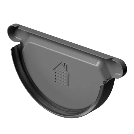 Заглушка желоба STAL PREMIUM, графит