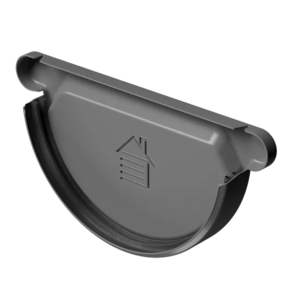 Заглушка желоба STAL PREMIUM, графит