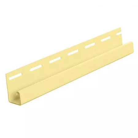 СВЕТЛО-ЖЁЛТЫЙ J-профиль к сайдингу (3,05 м) 20шт/уп TECOS