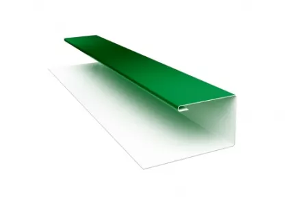 Планка П-образная 0,45 PE с пленкой RAL 6002 лиственно-зеленый