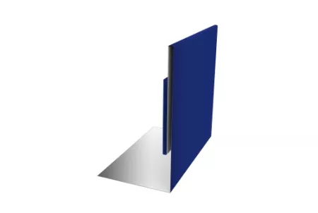 Планка приемная оконная 0,45 PE с пленкой RAL 5002 ультрамариново-синий