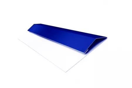 Планка стартово-финишная (Блок-хаус, Экобрус) Grand Line 0,45 PE с пленкой RAL 5002 ультрамариново-синий