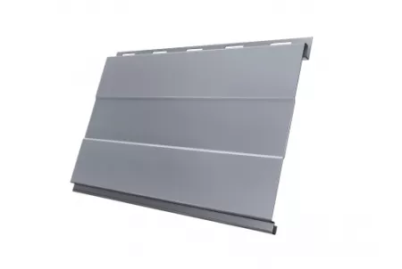 Вертикаль 0,2 prof 0,5 Satin с пленкой RAL 9006 бело-алюминиевый