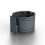 Держатель трубы D100 (на кирпич) Foramina Freeze (FRZ_D-01-Grey\Grey-0.6)