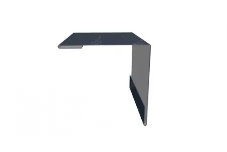 Угол внешний 50х50 0,45 PE с пленкой RAL 7024 мокрый асфальт