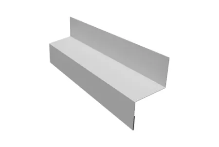 Отлив межэтажный 35 0,4 PE с пленкой RAL 9003 сигнальный белый