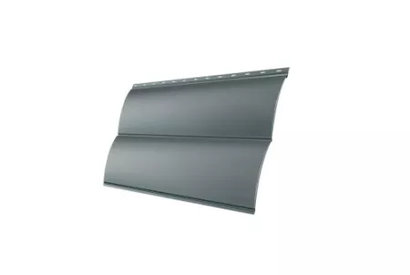 Сталь Блок-хаус 0,390 Grand Line 0,45 PE RAL 9006 бело-алюминиевый