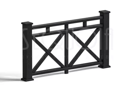 Комплект ограждения SEQUOIA «Бастион», gray