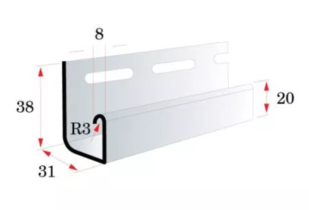 J-trim «Альта-Профиль», белый