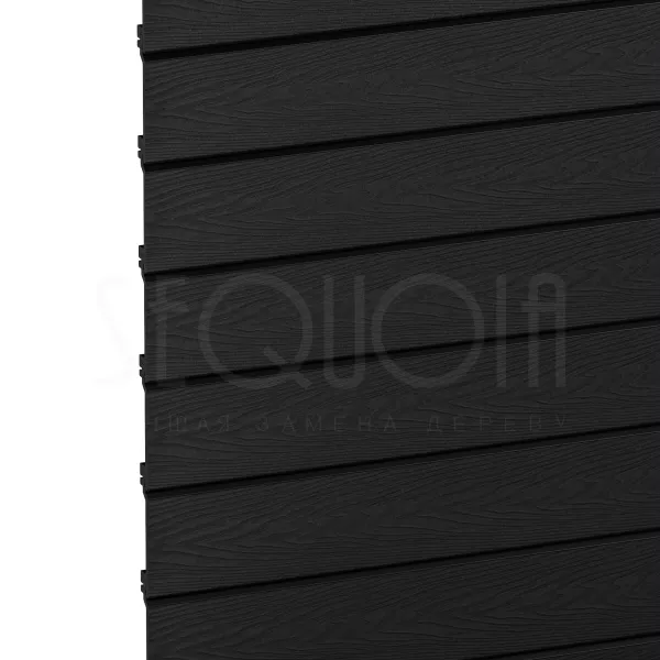 Доска фасадная SEQUOIA Evolution 3D WOOD BLACK 3000 мм
