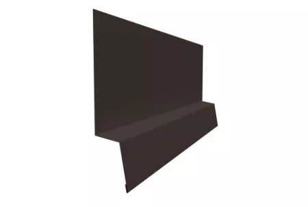 Планка начальная фальц 0,5 GreenСoat Pural с пленкой RR 32 темно-коричневый (RAL 8019 серо-коричневый)