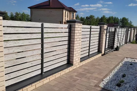 Забор жалюзи «Derby», покрытие rooftop бархат