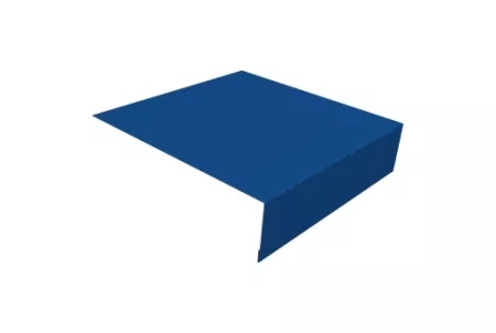 Планка околооконная простая 200х50 0,45 PE с пленкой RAL 5005 сигнальный синий