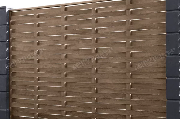 Забор жалюзи «Rotang (плетеный)», покрытие полиэстер