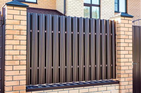 Штакетник LINE, покрытие rooftop бархат