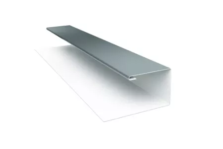 Планка П-образная БХ new 0,45 PE с пленкой RAL 7005 мышино-серый