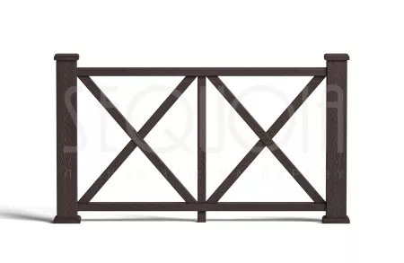 Комплект ограждения SEQUOIA «Эдинбург»,black