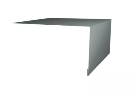 Планка околооконная простая 200х75 0,45 PE с пленкой RAL 7005 мышино-серый