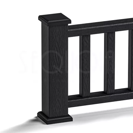 Комплект крышка\юбка для столба SEQUOIA BLACK