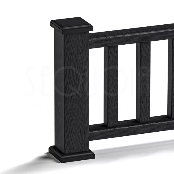 Комплект крышка\юбка для столба SEQUOIA BLACK