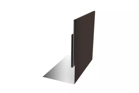 Планка приемная оконная 0,45 PE с пленкой RR 32 темно-коричневый